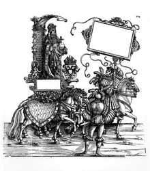 Szene aus Maximilians Triumphzug, ca. 1516-18